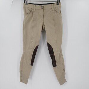 ghodho pants Women's 30 equestrian Vela horse riding Breeches tan nylon blend
